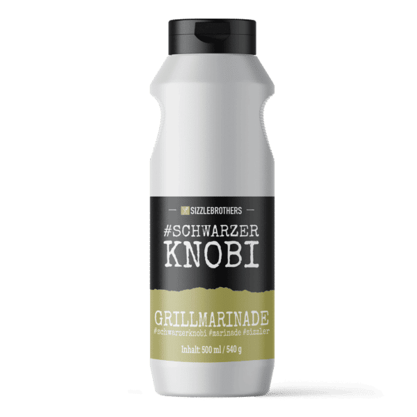 SIZZLEBROTHERS #SchwarzerKnobi Marinade 500ml Flasche