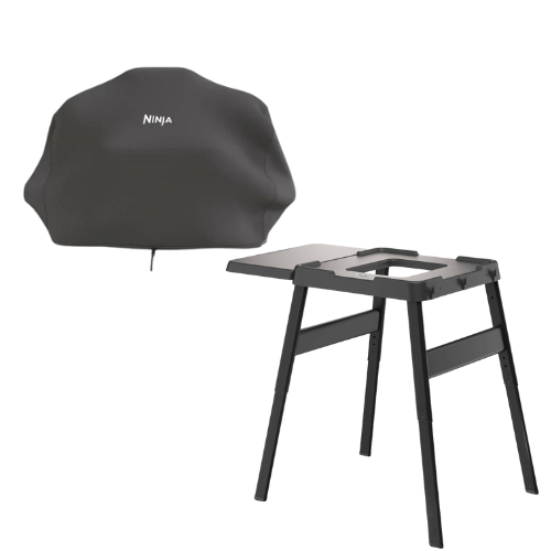 Ninja Woodfire höhenverstellbarer Grillständer + Woodfire XL Abdeckhaube Bundle