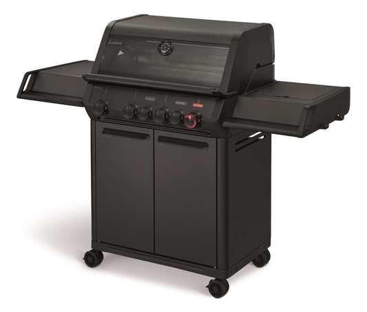 Enders Monroe Pro 4 SIKR TURBO Shadow inkl. Seargrate, Grillzange & Reinigungsbürste