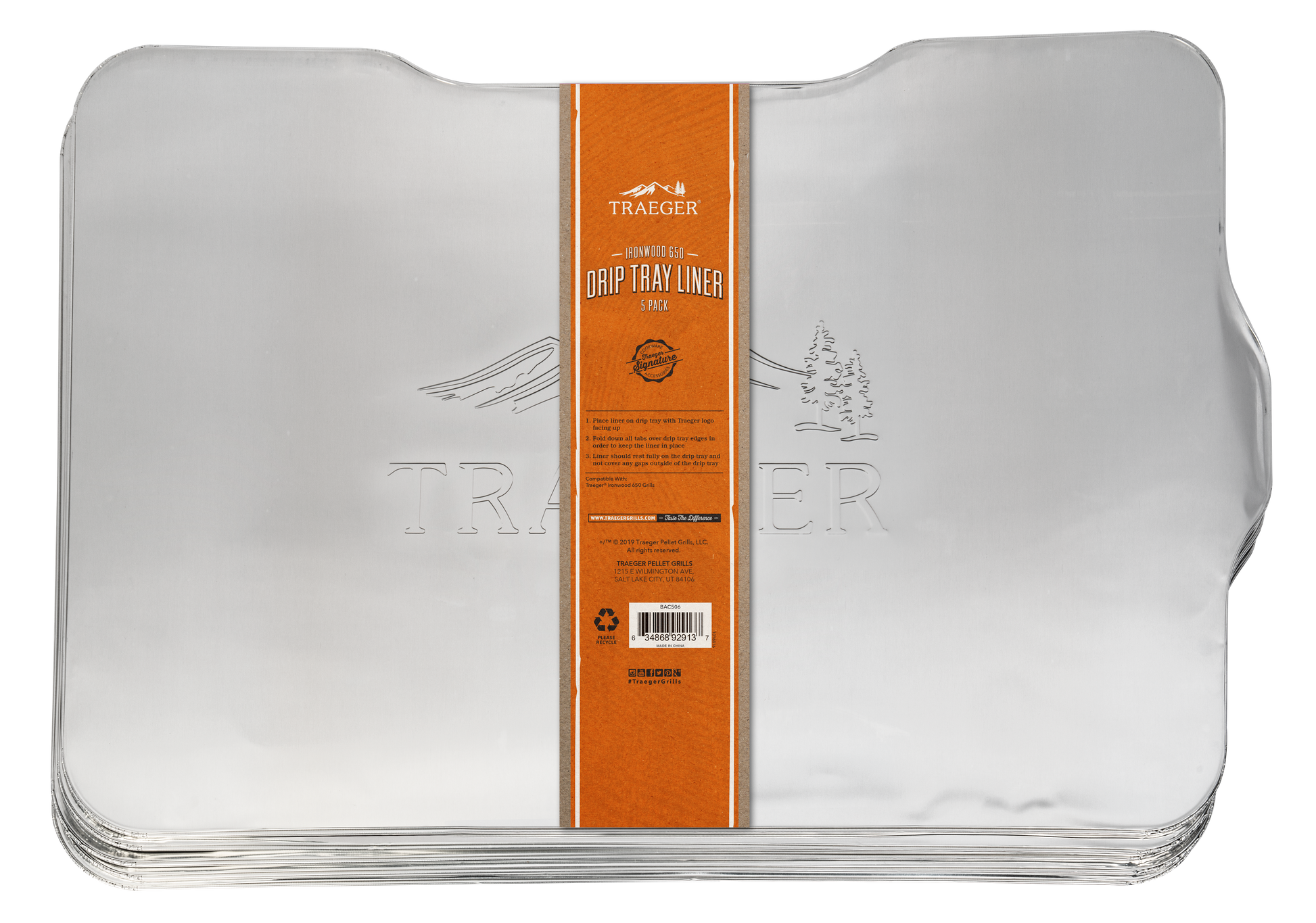 Traeger ABLAUFBLECH-SCHUTZFOLIE FÜR IRONWOOD 885 - 5 PACK