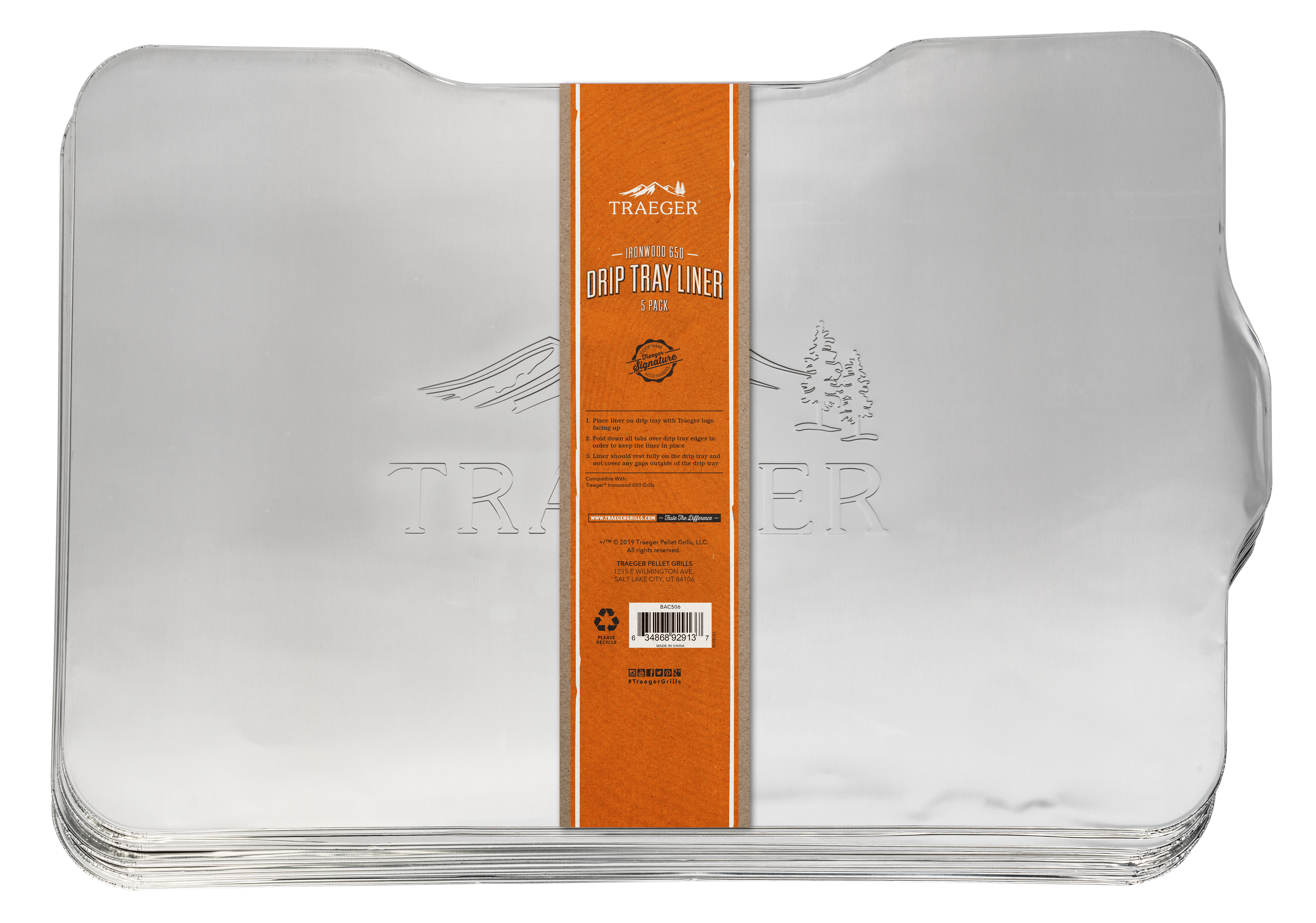 Traeger ABLAUFBLECH-SCHUTZFOLIE FÜR IRONWOOD 885 - 5 PACK