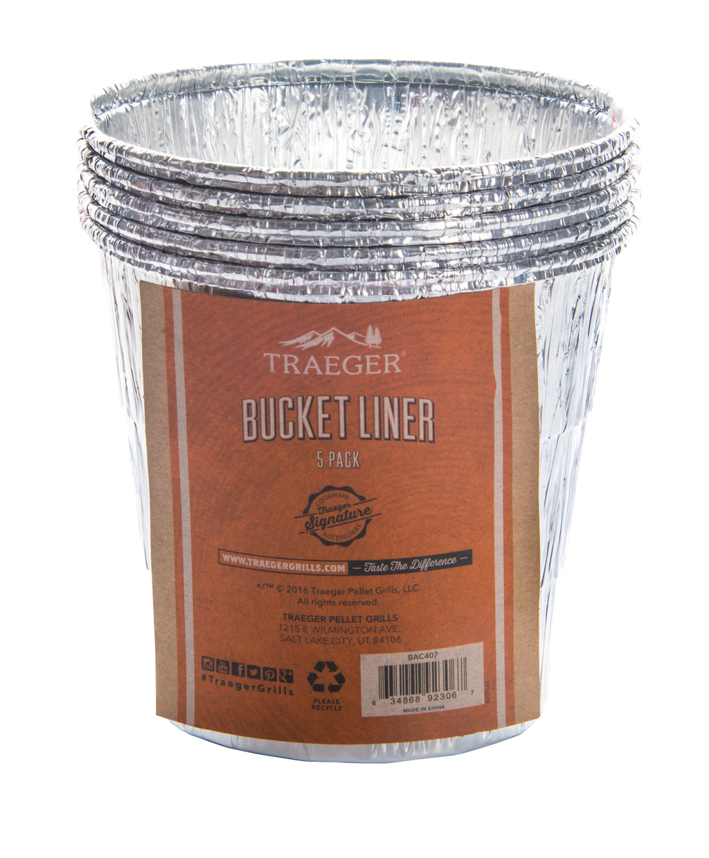 Traeger ALUMINIUMEINSATZ FÜR FETTAUFFANG-EIMER - 5 PACK