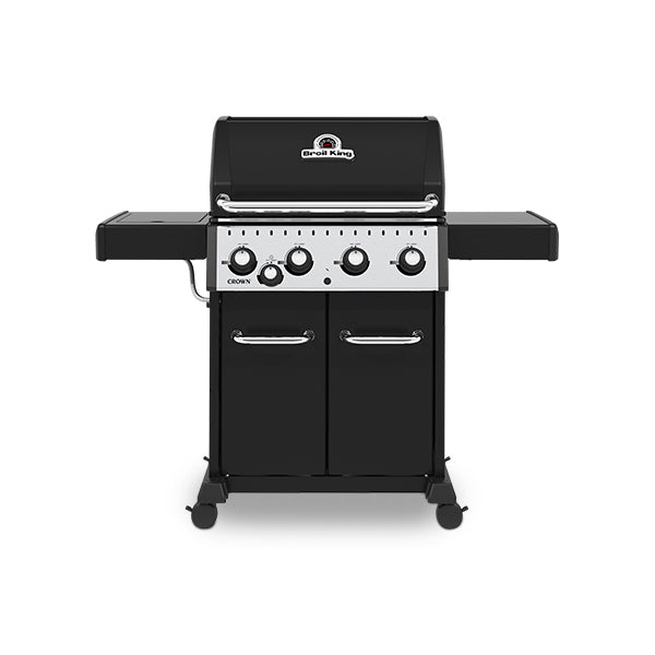 Broil King CROWN 440 Bundle | Gasgrill + Schutzhülle + Grillzange