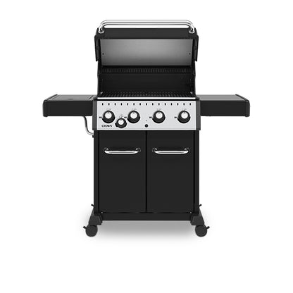 Broil King CROWN 440 Bundle | Gasgrill + Gussplatte + Schutzhülle + Grillzange