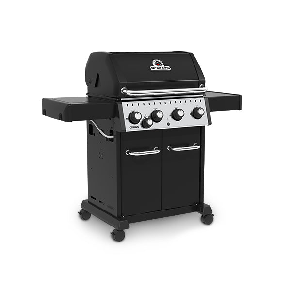 Broil King CROWN 440 Bundle | Gasgrill + Gussplatte + Schutzhülle + Grillzange