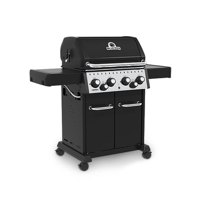 Broil King CROWN 490 Promo Bundle | Gasgrill + inkl. Drehspieß + Gußplatte + Schutzhülle + Grillzange