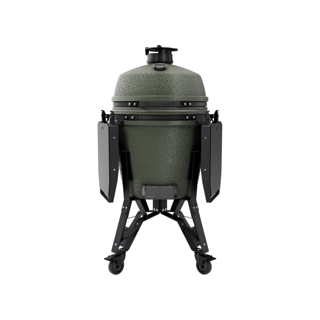 BSTRD. Pro Large Complete Keramikgrill - Alpine Green inkl. One Minute Lighter & 1 Sack Holzkohle