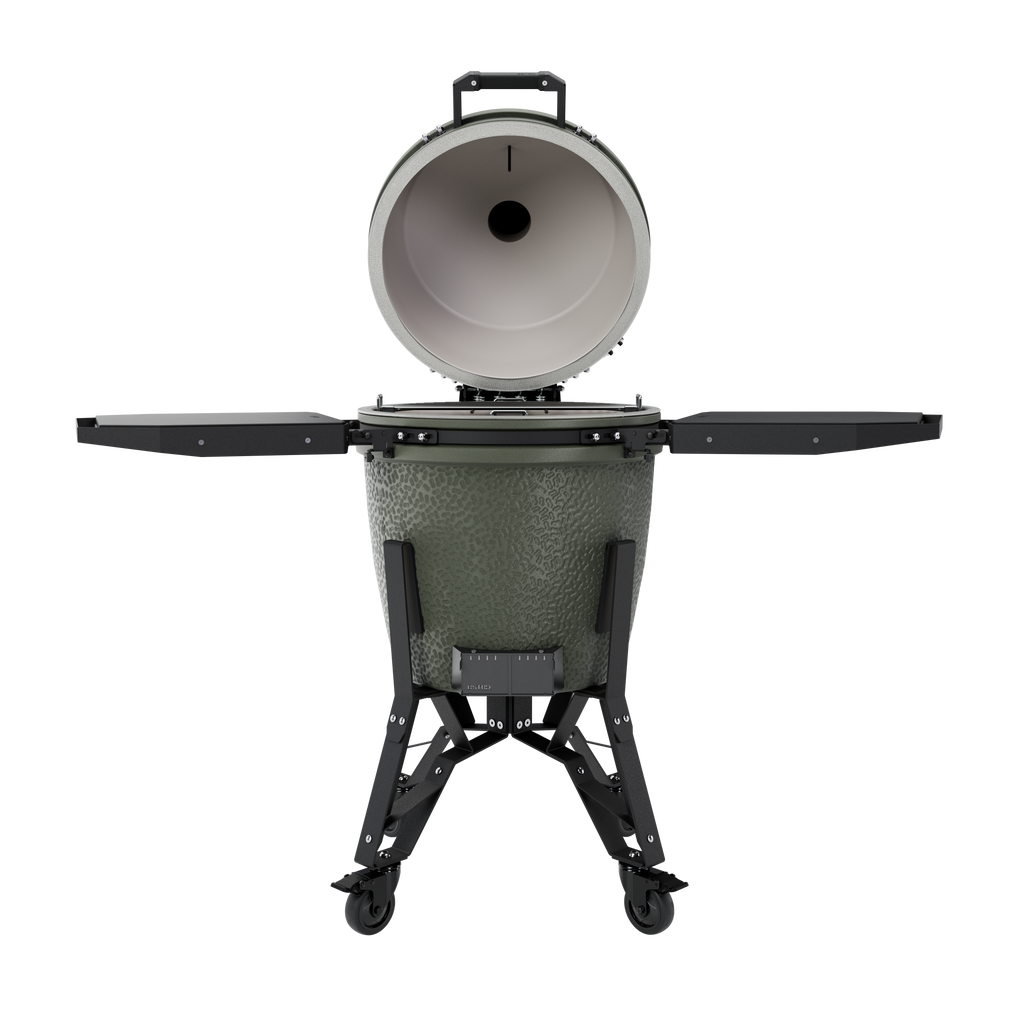 BSTRD. Pro Large Complete Keramikgrill - Alpine Green inkl. One Minute Lighter & 1 Sack Holzkohle