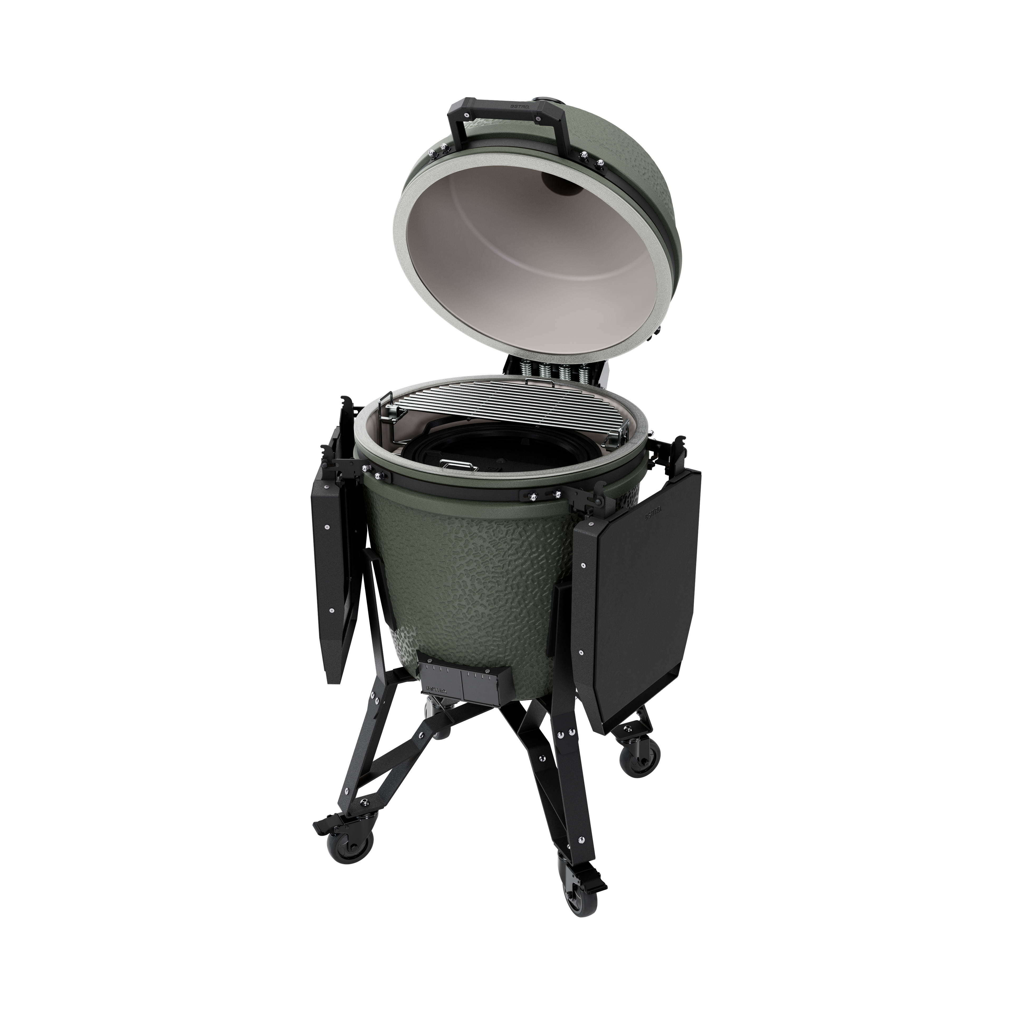 BSTRD. Pro Large Complete Keramikgrill - Alpine Green inkl. One Minute Lighter & 1 Sack Holzkohle