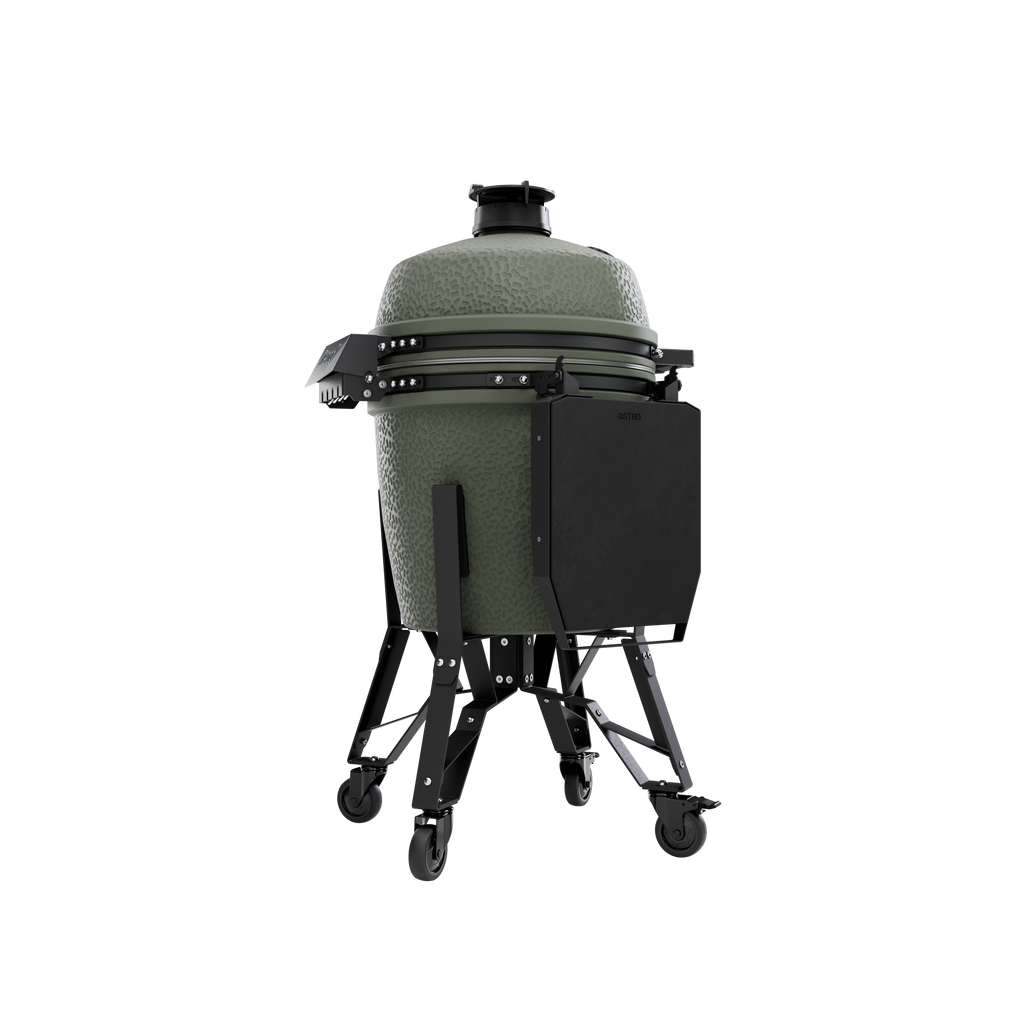 BSTRD. Pro Large Complete Keramikgrill - Alpine Green inkl. One Minute Lighter & 1 Sack Holzkohle