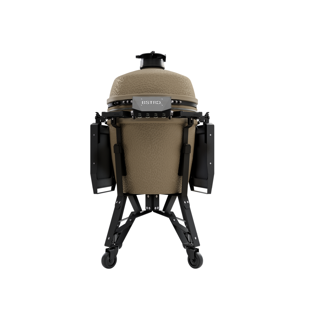 BSTRD. Pro Large Complete Keramikgrill - Desert Sand inkl. One Minute Lighter & 1 Sack Holzkohle