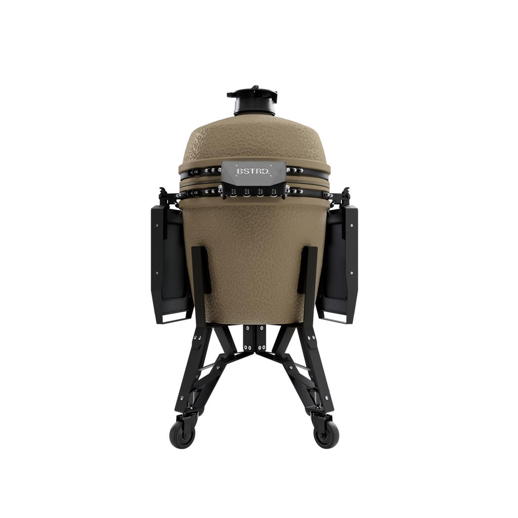 BSTRD. Pro Large Complete Keramikgrill - Desert Sand inkl. One Minute Lighter & 1 Sack Holzkohle