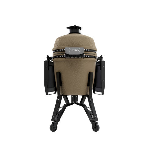 BSTRD. Pro Large Complete Keramikgrill - Desert Sand inkl. One Minute Lighter & 1 Sack Holzkohle