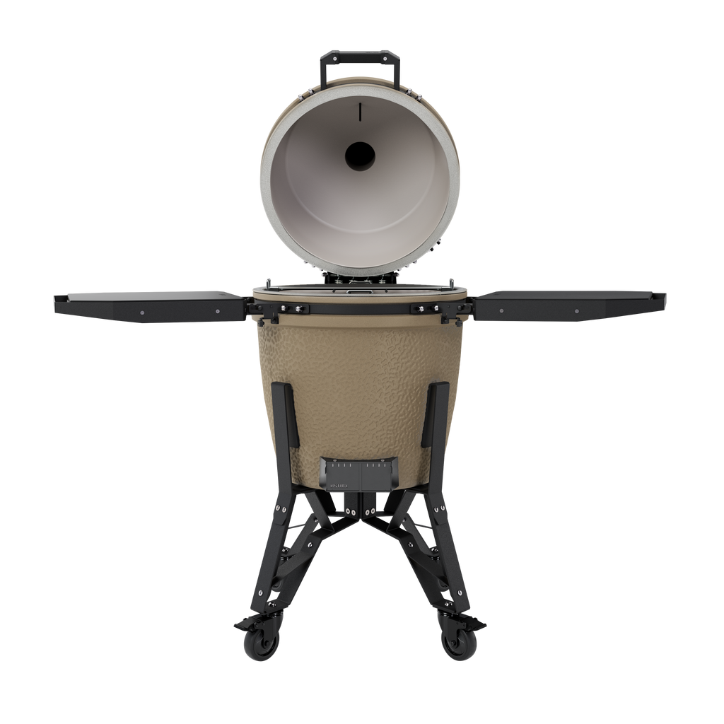 BSTRD. Pro Large Complete Keramikgrill - Desert Sand inkl. One Minute Lighter & 1 Sack Holzkohle