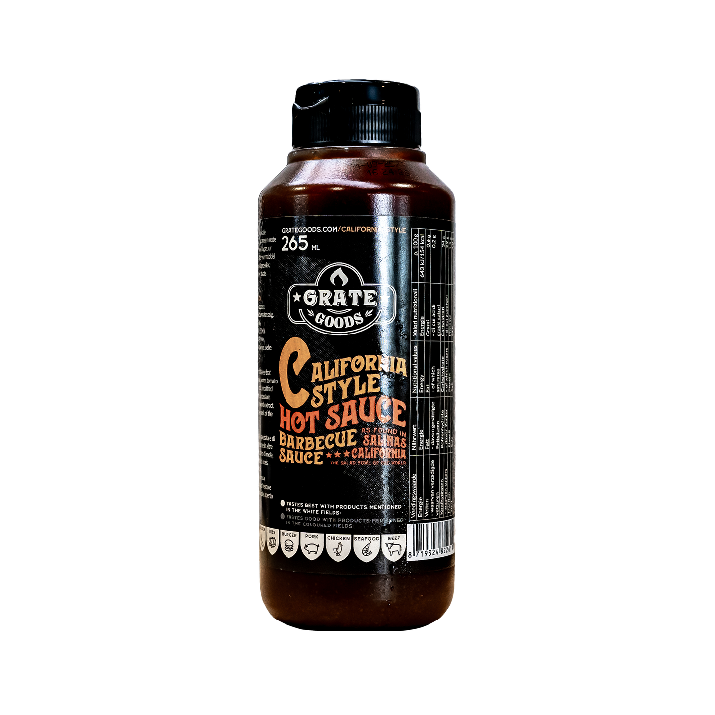 Grate Goods California Style Hot Sauce Barbecue Sauce, 265ml