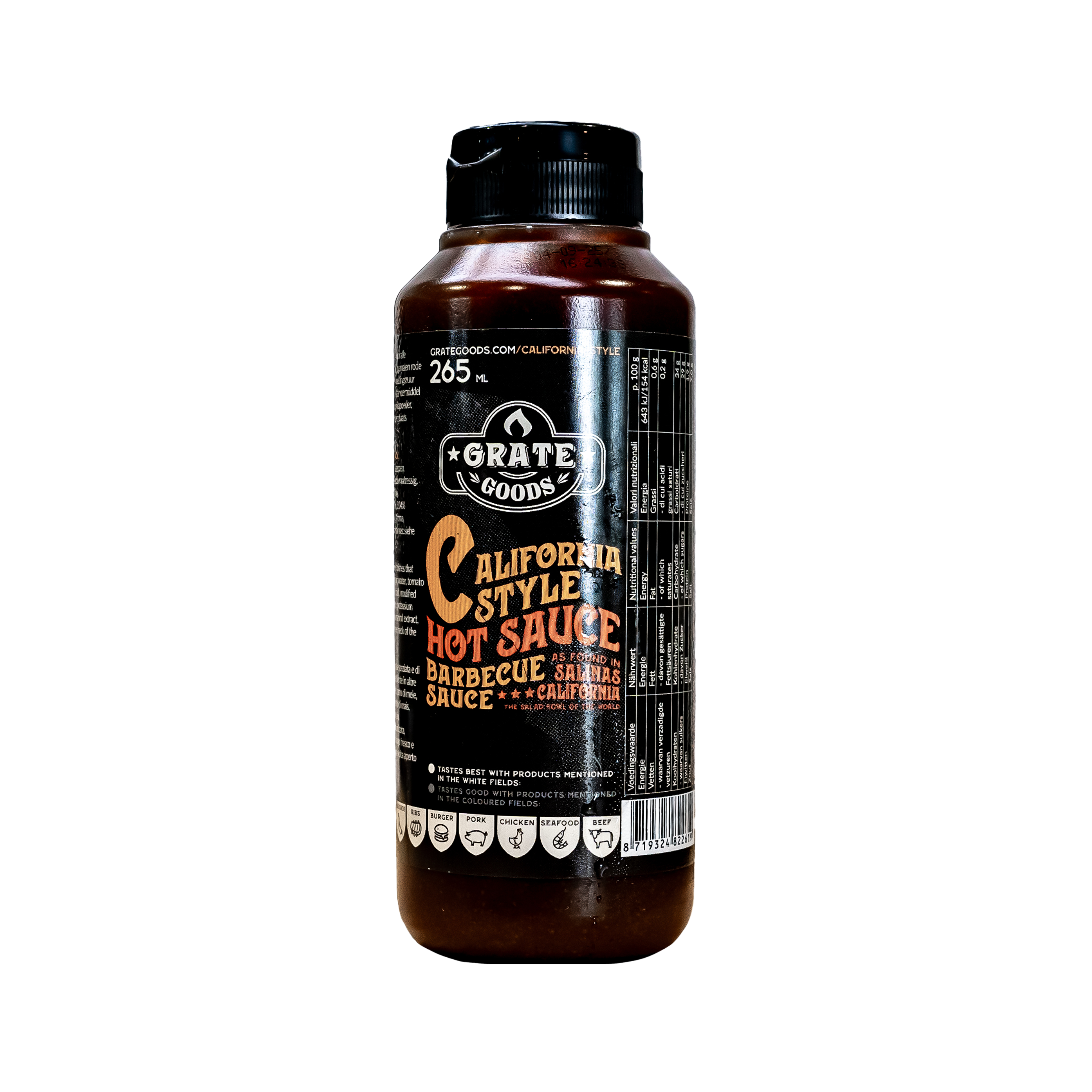 Grate Goods California Style Hot Sauce Barbecue Sauce, 265ml