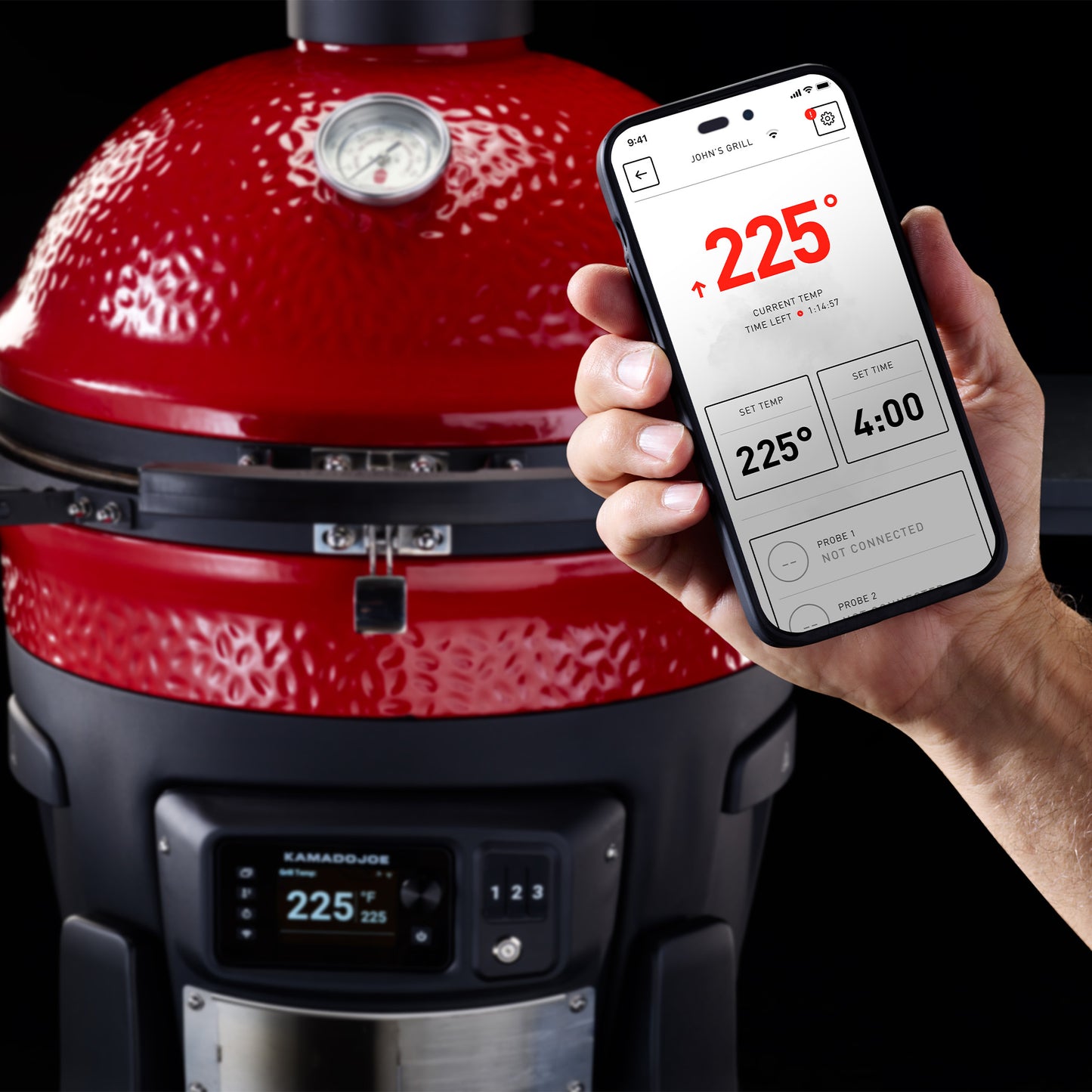 Kamado Joe ® - Konnected Joe™ Digitaler Holzkohlegrill und Wifi Smoker