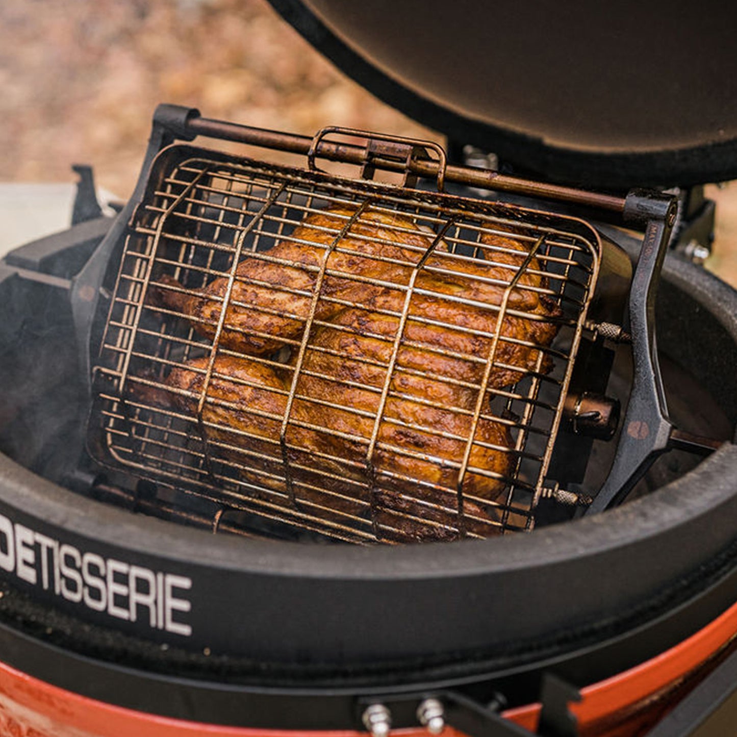 Kamado Joe Tumbler and Flat JoeTisserie Basket Kit - Big Joe and Classic Joe