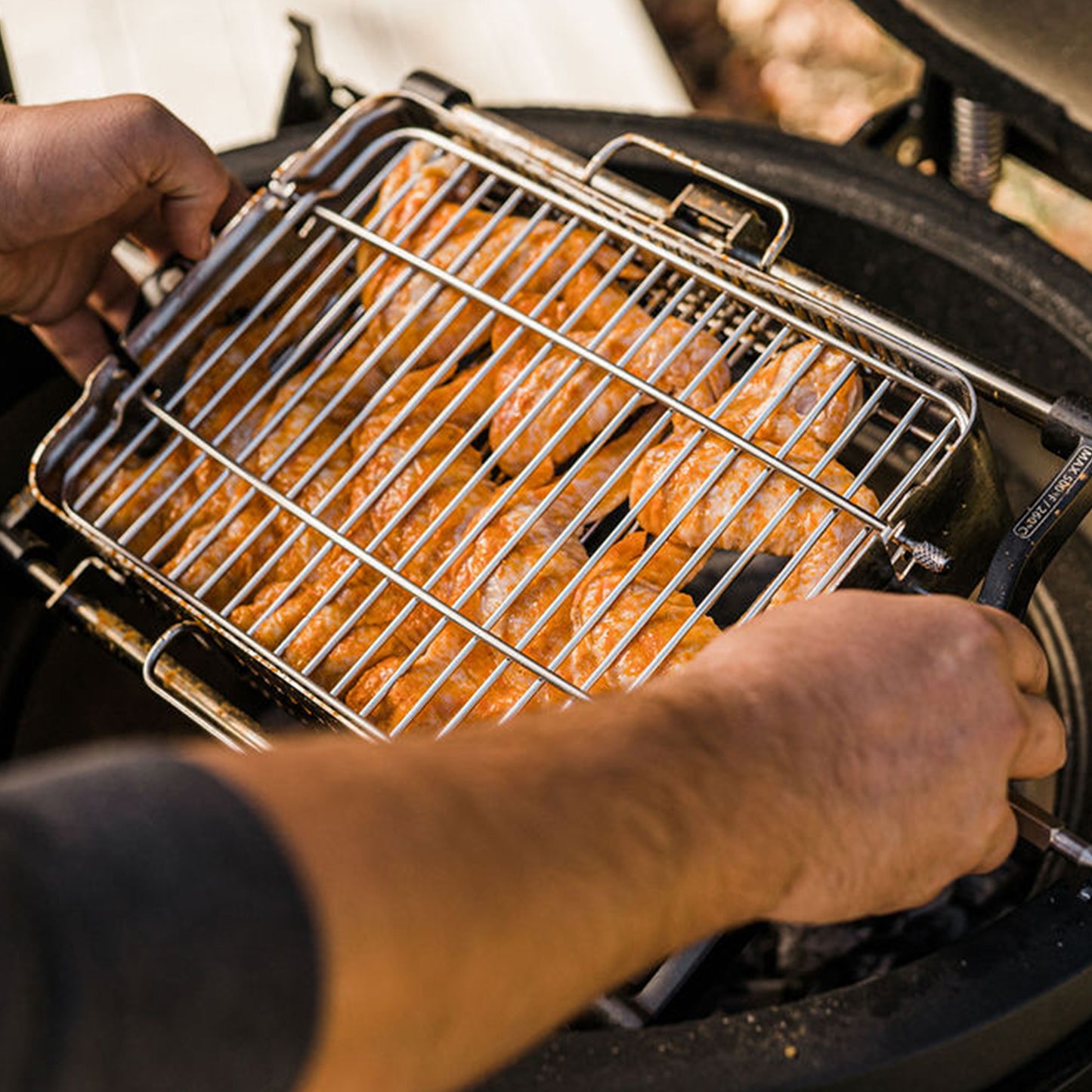 Kamado Joe Tumbler and Flat JoeTisserie Basket Kit - Big Joe and Classic Joe