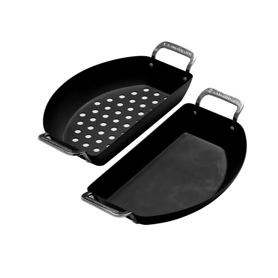 Kamado Joe Karbon Steel Half-Moon Pfannenset – B-Ware ohne Originalverpackung