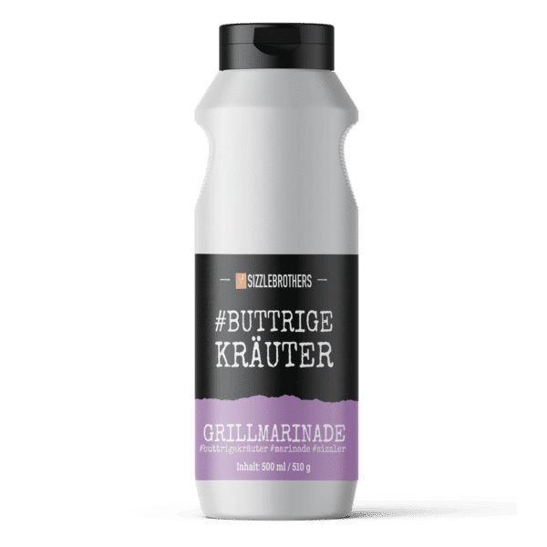 SIZZLEBROTHERS #ButtrigeKräuter Marinade 500ml Flasche