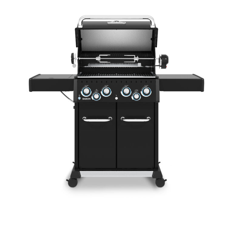 Broil King BARON 490 IR Shadow Gasgrill + inkl. Drehspieß