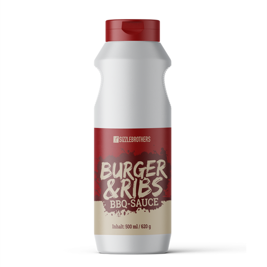 SIZZLEBROTHERS Burger & Ribs BBQ Sauce 500ml Flasche