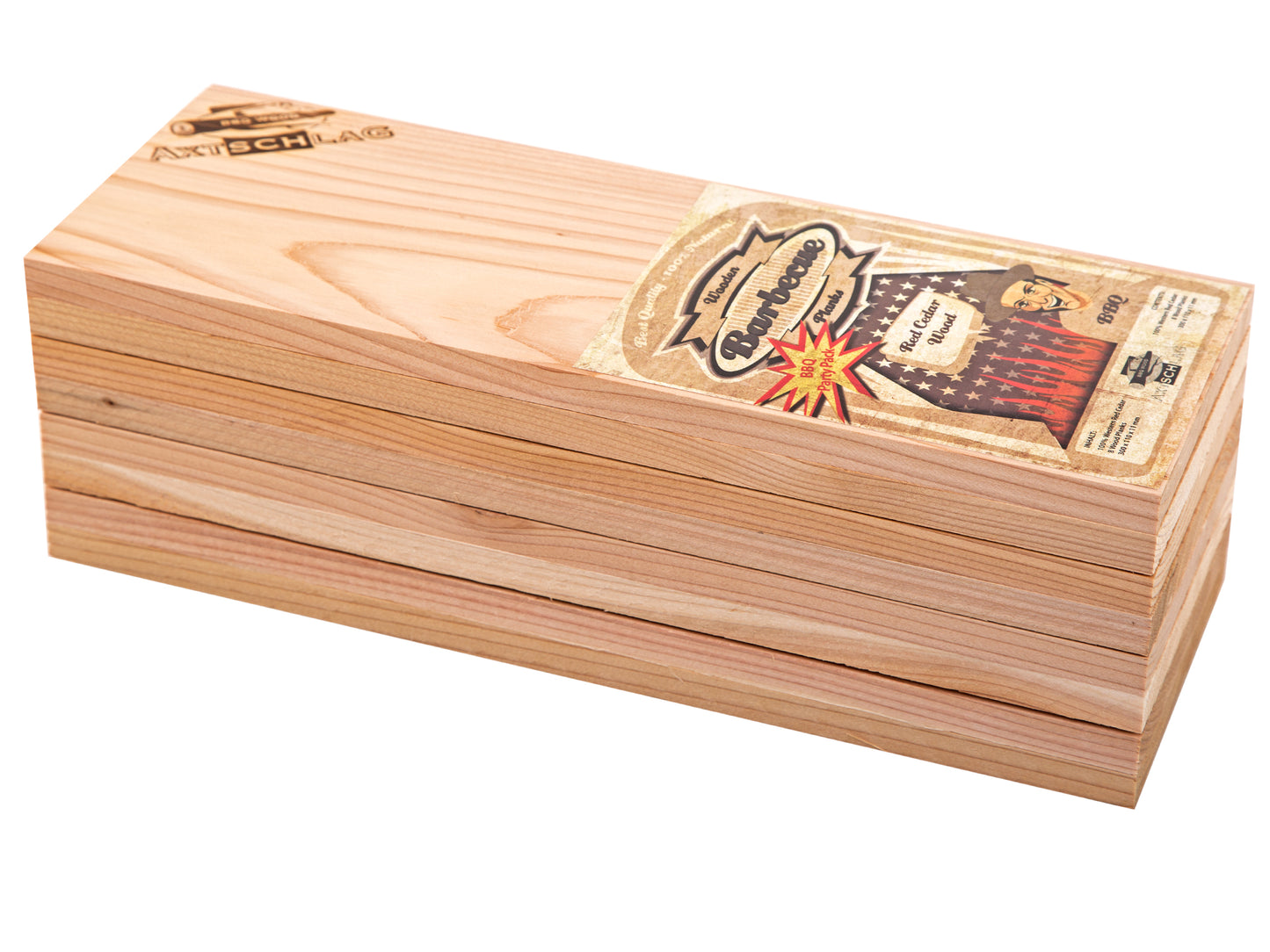 Grillbretter Western Red Cedar - WRC Party Pack, 300 x 110 x 11 mm