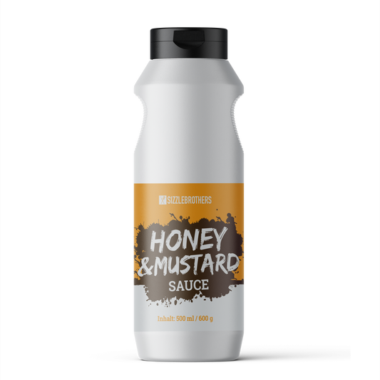 SIZZLEBROTHERS Honey & Mustard BBQ Sauce 500ml Flasche